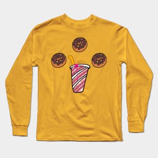 dopest ever to donuts colorful flavor Long Sleeve T-Shirt